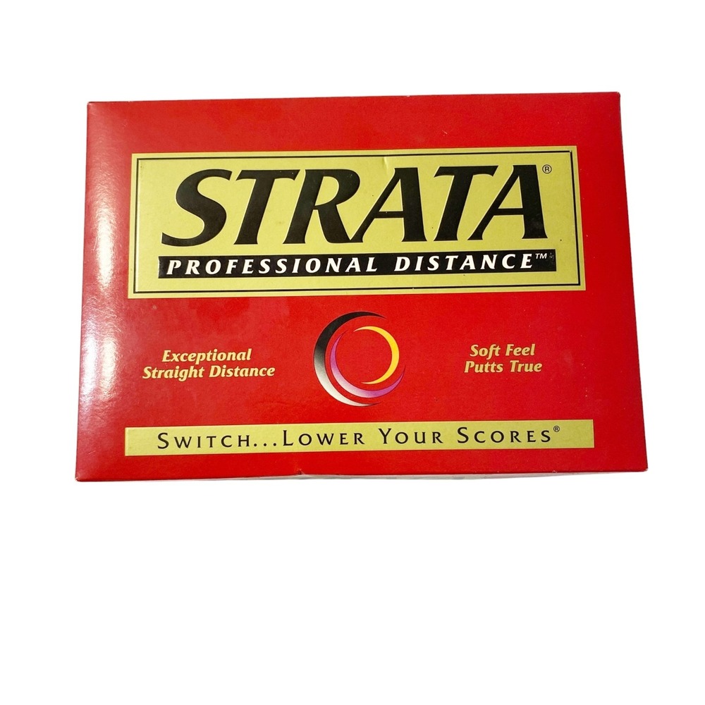STRATA Professional Distance 12 Golf Balls Distance & Soft Feel - New Open Box